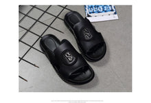 Load image into Gallery viewer, Leather Soft Bottom Outdoor Non-slip Sandals Flip Flops Beach Shoes Flat Slippers