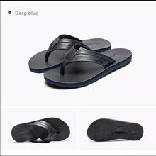 Load image into Gallery viewer, Summer Slipper Leather Flip Flops Indoor Or Outdoor Breathable Casual Beach Shoes