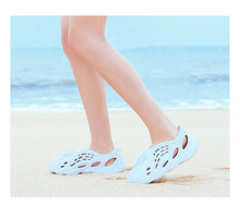 Load image into Gallery viewer, Summer Sandals Holes Sandals Hollow Breathable Flip Flops Outdoor Beach Slippers Roman Shoes