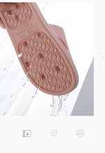 Load image into Gallery viewer, Summer Bathroom Non-slip Quick-drying Soft Hollow Bottom Sandals Women Men Slides Massage