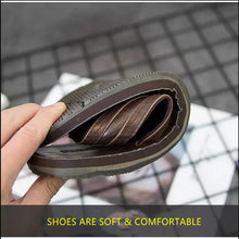 Load image into Gallery viewer, Summer Slipper Leather Flip Flops Indoor Or Outdoor Breathable Casual Beach Shoes