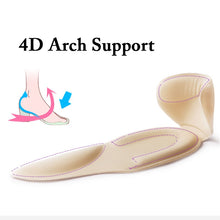 Load image into Gallery viewer, Leyou T Shape Shoe Cushion Silicon Heel Grips Pads Gel Arch Support Insoles for Flat Foot Half Insole Self-adhesive Insert Pad