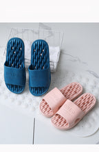 Load image into Gallery viewer, Summer Bathroom Non-slip Quick-drying Soft Hollow Bottom Sandals Women Men Slides Massage
