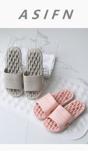 Load image into Gallery viewer, Summer Bathroom Non-slip Quick-drying Soft Hollow Bottom Sandals Women Men Slides Massage