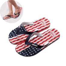 Load image into Gallery viewer, Flip Flops Slipper Summer Antiskid National Flag Print Foot Thicken Bathroom Beach Sandals
