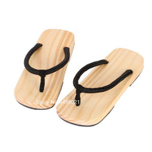 Load image into Gallery viewer, Japanese Slippers Flip Flops Traditional Geta Clogs Home Slippers Beach Outdoor Sandals Wooden