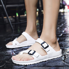 Load image into Gallery viewer, Slippers Non-slip Outdoor Beach Flip Flops Summer Slides Causal Shoes Black Sandal Plus Size