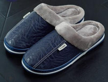 Load image into Gallery viewer, Slippers Indoor Leather Winter Waterproof Warm Home Shoes Large Size Slippers