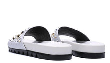 Load image into Gallery viewer, Slippers Flat rivet Beach Outside Narrow Band Sewing Shoes Leisure cow leather