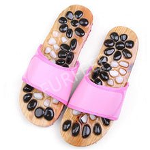Load image into Gallery viewer, Magnet slippers Indoor Health Imitation Jade Massage Shoes Black Slides Home Flat Sandals Outdoor