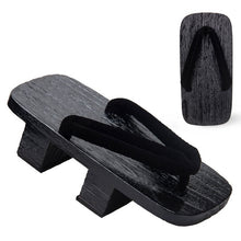 Load image into Gallery viewer, Japanese Wooden Clogs Geta Slippers Paulownia Samurai Summer Sandals