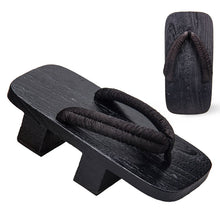 Load image into Gallery viewer, Japanese Wooden Clogs Geta Slippers Paulownia Samurai Summer Sandals
