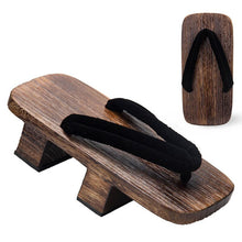 Load image into Gallery viewer, Japanese Wooden Clogs Geta Slippers Paulownia Samurai Summer Sandals
