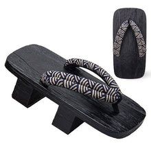 Load image into Gallery viewer, Japanese Wooden Clogs Geta Slippers Paulownia Samurai Summer Sandals