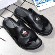Load image into Gallery viewer, Leather Soft Bottom Outdoor Non-slip Sandals Flip Flops Beach Shoes Flat Slippers