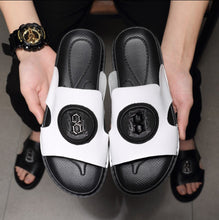 Load image into Gallery viewer, Leather Soft Bottom Outdoor Non-slip Sandals Flip Flops Beach Shoes Flat Slippers