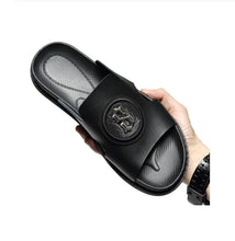 Load image into Gallery viewer, Leather Soft Bottom Outdoor Non-slip Sandals Flip Flops Beach Shoes Flat Slippers