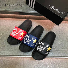 Load image into Gallery viewer, Non-slip Casual Shoes Youth Adult Leather Flat Sandals Outdoor PVC Beach Slides