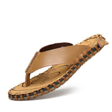 Load image into Gallery viewer, Cool Water Flip Flops Men outdoor High quality handmade Soft Massage Beach Slippers