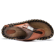 Load image into Gallery viewer, Flip Flops Genuine Leather Luxury Slippers Beach Casual Sandals