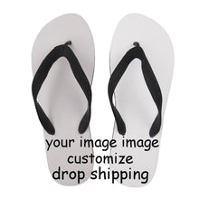 Load image into Gallery viewer, Animal Husky Pattern Flip Flops Casual House Summer Vacation Flats Beach Sandals