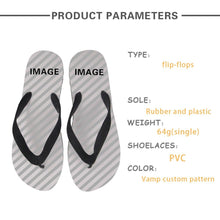 Load image into Gallery viewer, Animal Husky Pattern Flip Flops Casual House Summer Vacation Flats Beach Sandals