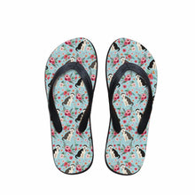 Load image into Gallery viewer, Animal Husky Pattern Flip Flops Casual House Summer Vacation Flats Beach Sandals