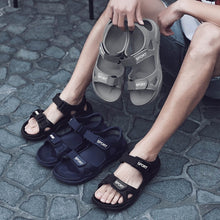 Load image into Gallery viewer, Beach Slippers Solid Hook Hollow Out Casual Breathable Flats Sandals Shoes Flat