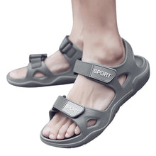 Load image into Gallery viewer, Beach Slippers Solid Hook Hollow Out Casual Breathable Flats Sandals Shoes Flat