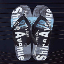 Load image into Gallery viewer, plus size Flip Flops Outside Rubber Slippers Summer Letter doodle Beach Sandals Shoes