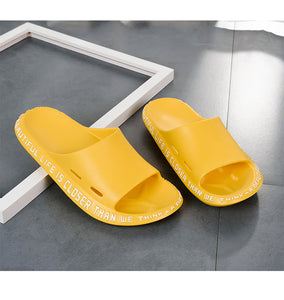 Casual Slides Non-slip Design Soft Bathroom Shoes Breathable Beach Flip Flops