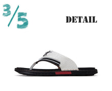 Load image into Gallery viewer, Flip Flops Genuine Leather Luxury Slippers Beach Casual Sandals
