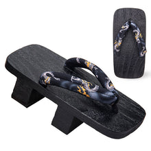 Load image into Gallery viewer, Japanese Wooden Clogs Geta Slippers Paulownia Samurai Summer Sandals
