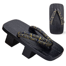 Load image into Gallery viewer, Japanese Wooden Clogs Geta Slippers Paulownia Samurai Summer Sandals
