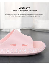 Load image into Gallery viewer, Casual Slides Non-slip Design Soft Bathroom Shoes Breathable Beach Flip Flops
