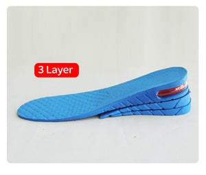 Height Increase Elevator Insole Cushion Lift Adjustable Size 3CM 5CM 6.5CM Shoe Insole High Quality PVC Insert