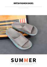 Load image into Gallery viewer, Casual Slides Non-slip Design Soft Bathroom Shoes Breathable Beach Flip Flops
