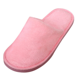 Slippers Warm Home Plush Soft Slippers Indoors Anti-slip Winter Floor Bedroom Shoes