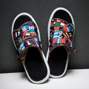 Outdoor Walking Slides Luxury Trendy Mens Beach Shoes Large Size Designer Slippers