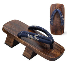 Load image into Gallery viewer, Japanese Wooden Clogs Geta Slippers Paulownia Samurai Summer Sandals
