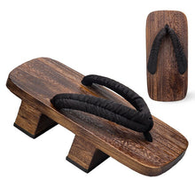 Load image into Gallery viewer, Japanese Wooden Clogs Geta Slippers Paulownia Samurai Summer Sandals
