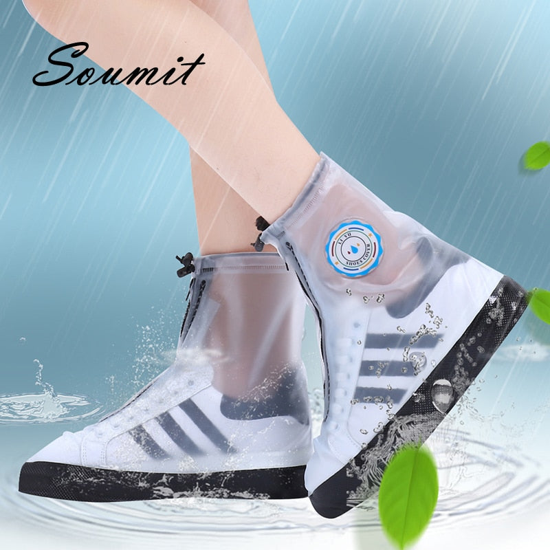 Soumit Fashion Rain Shoe Cover Waterproof for Men Women Shoes Protector Reusable Boot Covers Overshoes Boots Accessories