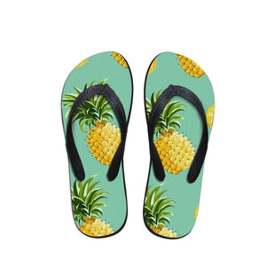 Flip Flops Summer Pineapple Pattern Slippers Casual EVA Shoe Travel Beach Sandals