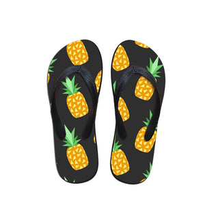 Flip Flops Summer Pineapple Pattern Slippers Casual EVA Shoe Travel Beach Sandals